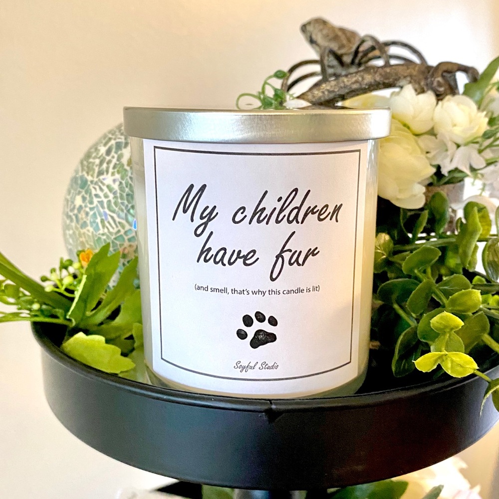 Funny soy candle